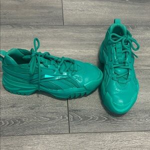 Reebok Cardi B Teal Green Women's Lace-Up Sneakers